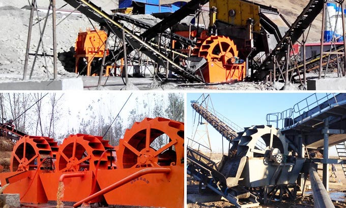 洗砂設備中的輪斗洗砂機 洗砂設備中的輪斗洗砂機