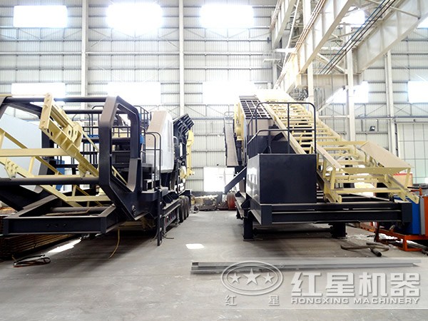 移動式制砂機生產(chǎn)車間 移動式制砂機生產(chǎn)車間