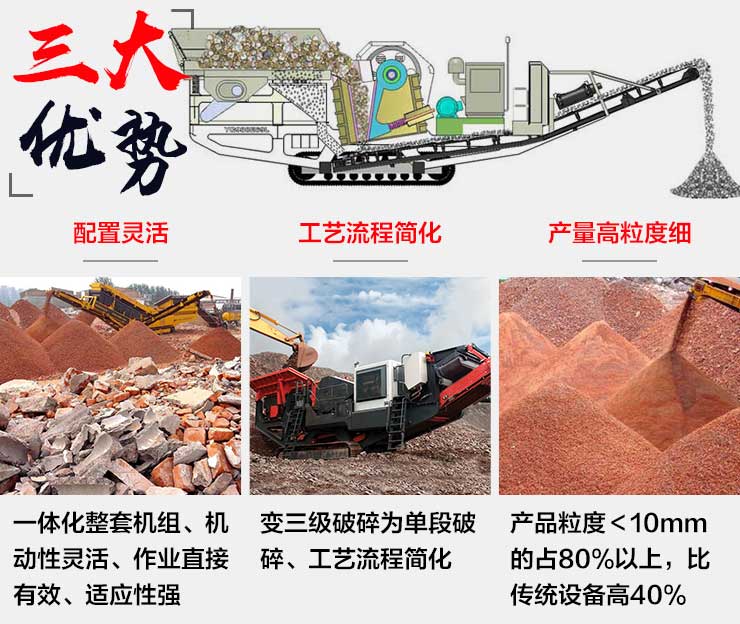 建筑垃圾移動(dòng)破碎站的工作優(yōu)勢(shì) 建筑垃圾移動(dòng)破碎站的工作優(yōu)勢(shì)