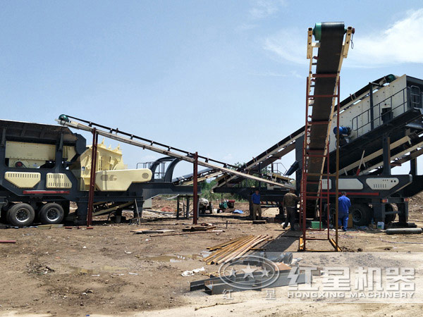 移動建筑垃圾破碎生產線 移動建筑垃圾破碎生產線