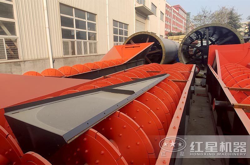 雙螺旋蛟龍洗砂機展示 雙螺旋蛟龍洗砂機展示