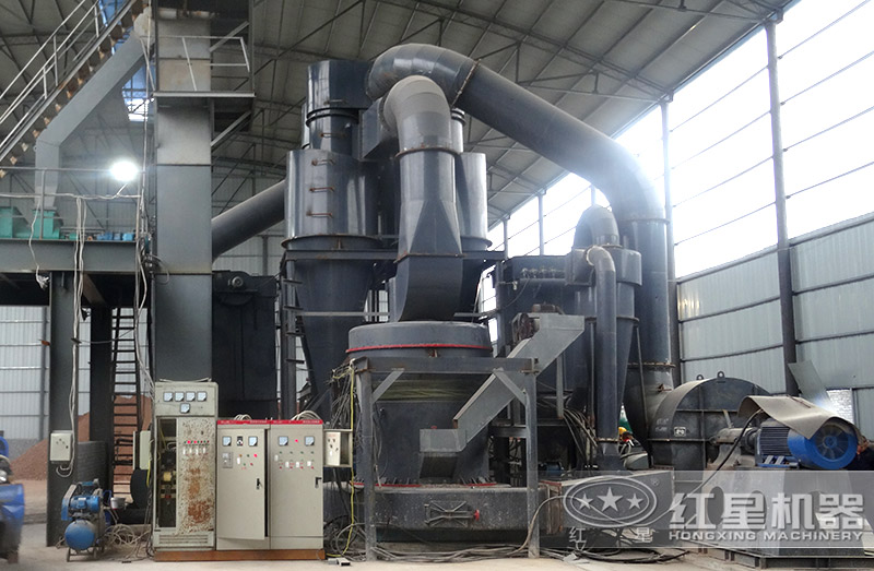 廢石膏磨粉線現場 廢石膏磨粉線現場