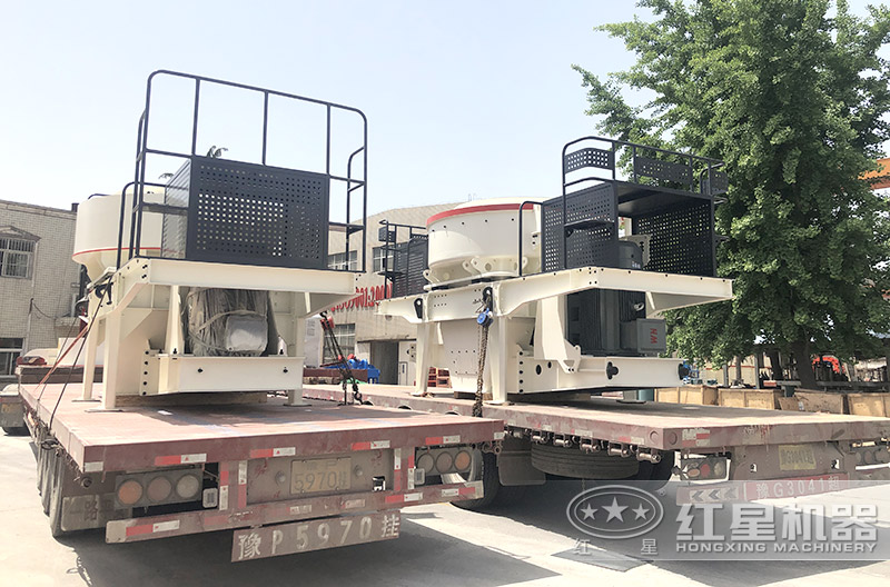 紅星廠家為客戶送去9526制砂機 紅星廠家為客戶送去9526制砂機