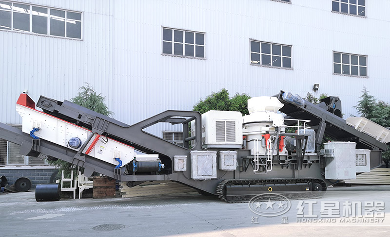 履帶圓錐破碎機(jī)，遙控移動(dòng)